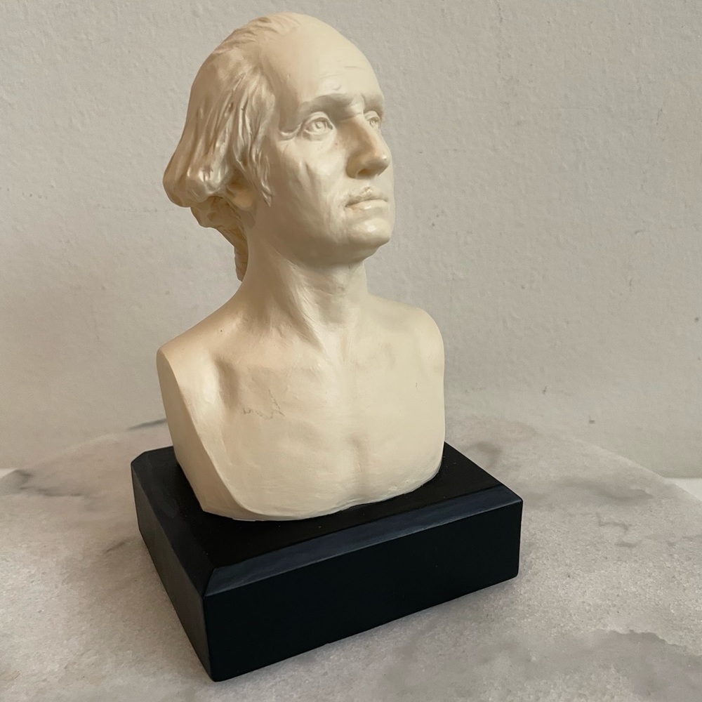 George Washington Bust Sculpture based on Jean-Antoine Houdon - 6" (1732-1799)
